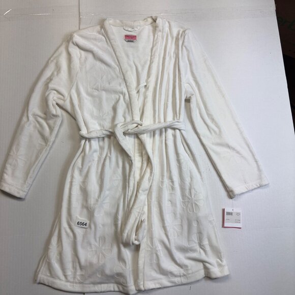 kate spade nwt short white robe cozy, very soft luxury - Picture 2 of 8